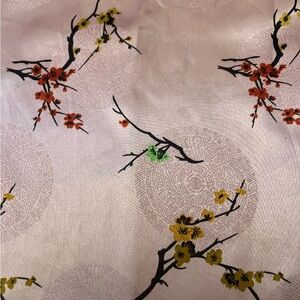 Floral Silk Feel Fabric - 2 yards